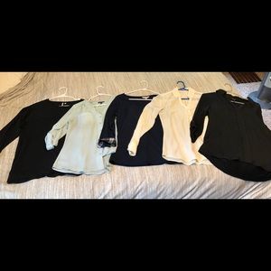 Lot- 5 Long Sleeve Dress Shirts (small/medium)
